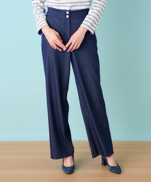 Leilian / レリアン その他パンツ | デニム調ワイドパンツ | 詳細9