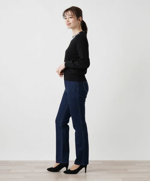 Leilian / レリアン デニムパンツ | スリムストレートジーンズ | 詳細2