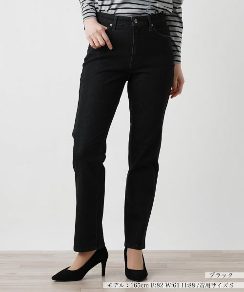 Leilian / レリアン デニムパンツ | デニムパンツ【L JEANS】(ブラック)