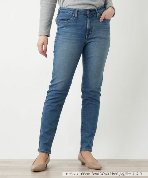 Leilian/レリアン ウォッシュデニムパンツ【L JEANS】 コバルトブルー 9(M) Leilian/レリアン ウォッシュデニムパンツ【L JEANS】 コバルトブルー 9(M)