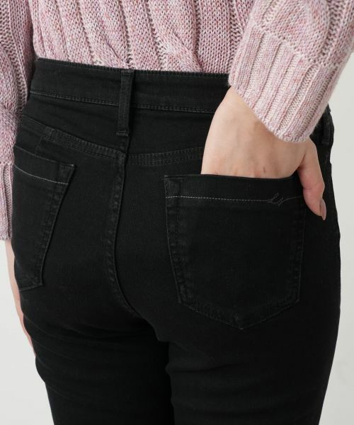 Leilian / レリアン デニムパンツ | ブラックデニムパンツ【L JEANS】 | 詳細10