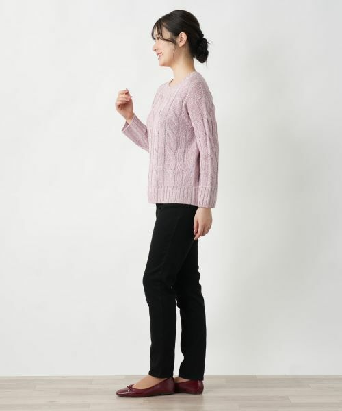 Leilian / レリアン デニムパンツ | ブラックデニムパンツ【L JEANS】 | 詳細2