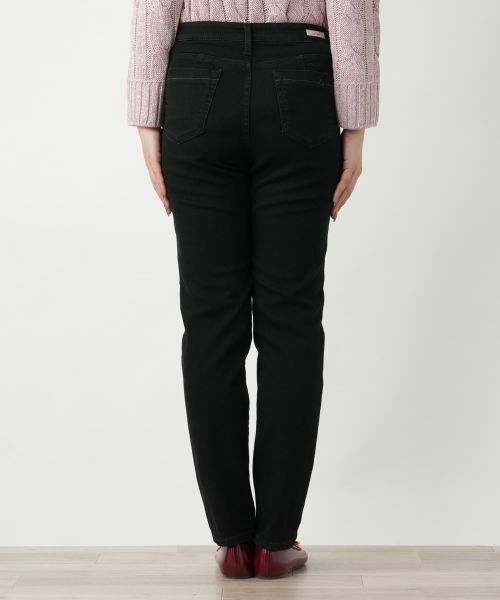 Leilian / レリアン デニムパンツ | ブラックデニムパンツ【L JEANS】 | 詳細6