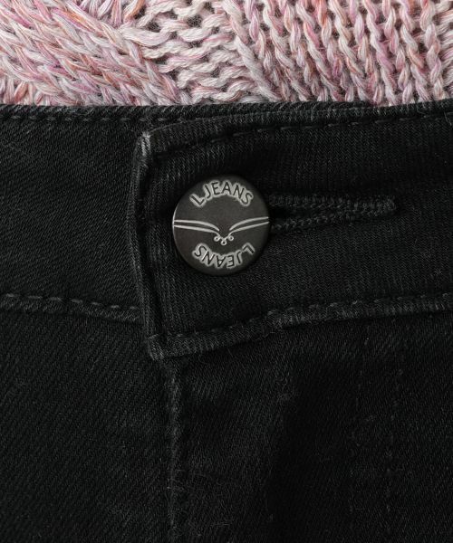 Leilian / レリアン デニムパンツ | ブラックデニムパンツ【L JEANS】 | 詳細8