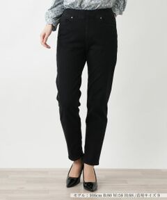 Leilian / レリアン デニムパンツ | ブラックデニムパンツ【L JEANS】