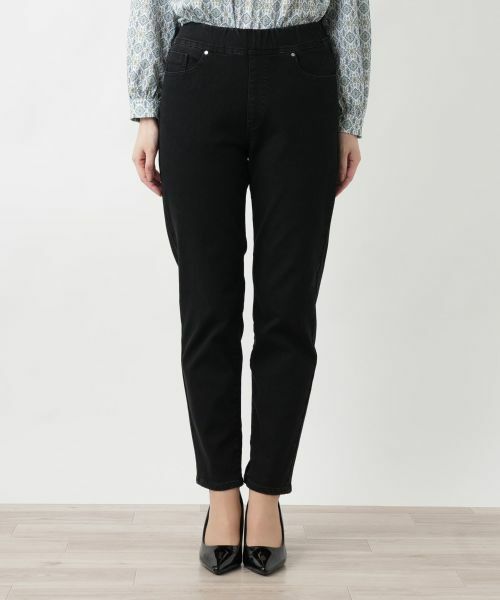 Leilian / レリアン デニムパンツ | ブラックデニムパンツ【L JEANS】 | 詳細4