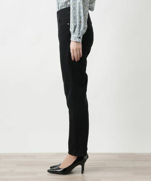 Leilian / レリアン デニムパンツ | ブラックデニムパンツ【L JEANS】 | 詳細5
