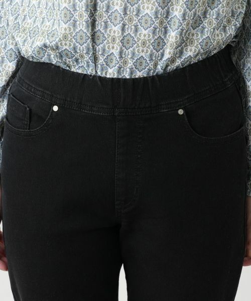 Leilian / レリアン デニムパンツ | ブラックデニムパンツ【L JEANS】 | 詳細7