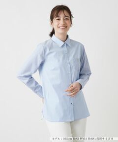 Leilian / レリアン シャツ・ブラウス | ストライプ切替シャツ