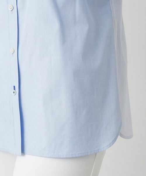 Leilian / レリアン シャツ・ブラウス | ストライプ切替シャツ | 詳細14