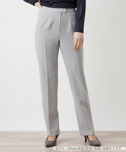 Leilian / レリアン その他パンツ | センタープレスパンツ(グレー)