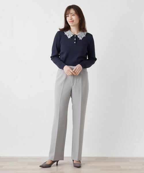 Leilian / レリアン その他パンツ | センタープレスパンツ | 詳細1