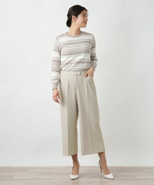 Leilian / レリアン その他パンツ | ストレッチワイドパンツ | 詳細4
