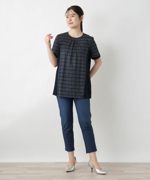 Leilian / レリアン その他パンツ | デニム風プリントパンツ | 詳細1