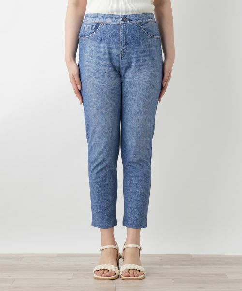 Leilian / レリアン その他パンツ | デニム風プリントパンツ | 詳細10