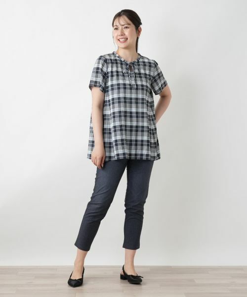 Leilian / レリアン その他パンツ | デニム風プリントパンツ | 詳細4