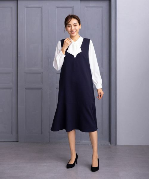 Leilian / レリアン ロング・マキシ丈ワンピース | 洗えるジャンパースカート | 詳細10