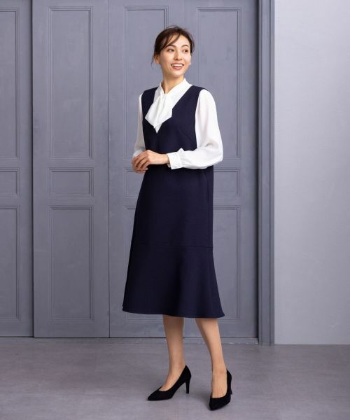 Leilian / レリアン ロング・マキシ丈ワンピース | 洗えるジャンパースカート | 詳細11