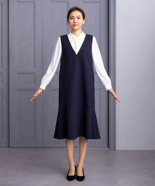 Leilian / レリアン ロング・マキシ丈ワンピース | 洗えるジャンパースカート | 詳細12