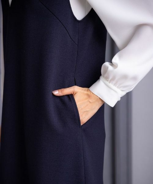 Leilian / レリアン ロング・マキシ丈ワンピース | 洗えるジャンパースカート | 詳細17