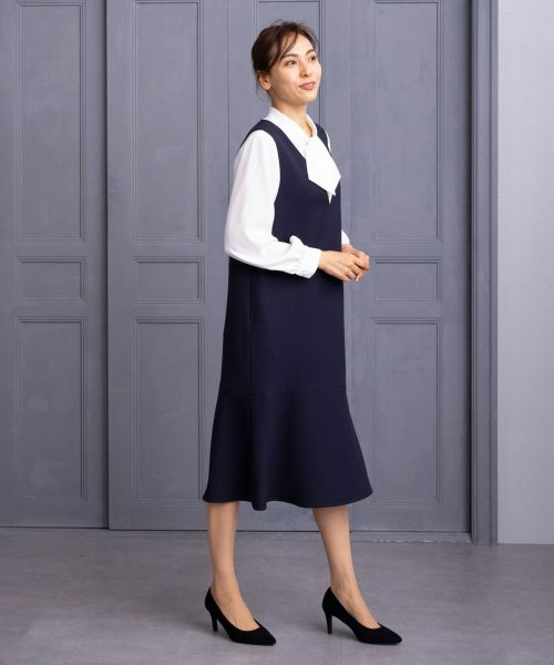 Leilian / レリアン ロング・マキシ丈ワンピース | 洗えるジャンパースカート | 詳細7