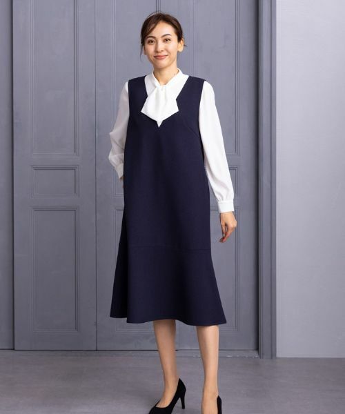 Leilian / レリアン ロング・マキシ丈ワンピース | 洗えるジャンパースカート | 詳細8