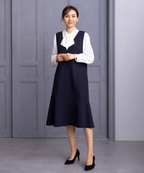 Leilian / レリアン ロング・マキシ丈ワンピース | 洗えるジャンパースカート | 詳細9