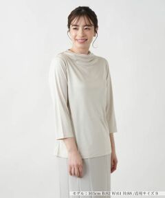 Leilian / レリアン カットソー | ドレープネックカットソー