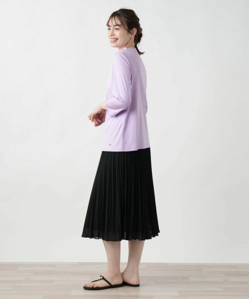 Leilian / レリアン カットソー | ドレープネックカットソー | 詳細11