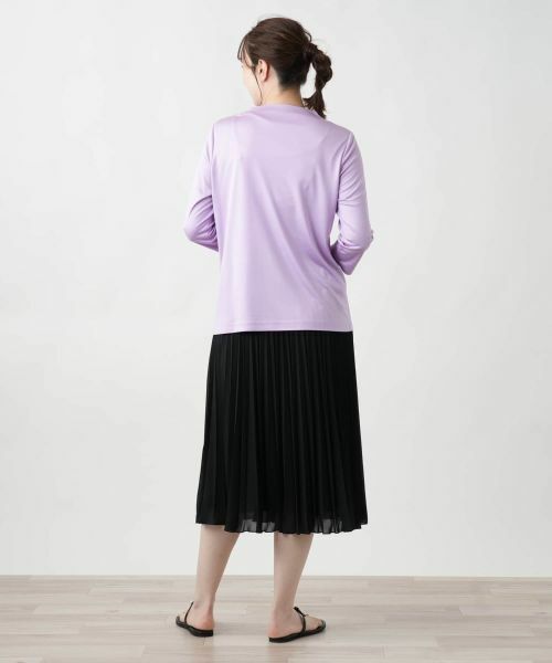 Leilian / レリアン カットソー | ドレープネックカットソー | 詳細12