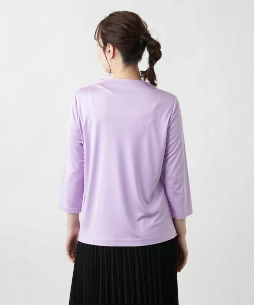 Leilian / レリアン カットソー | ドレープネックカットソー | 詳細15