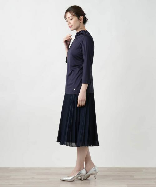 Leilian / レリアン カットソー | ドレープネックカットソー | 詳細2