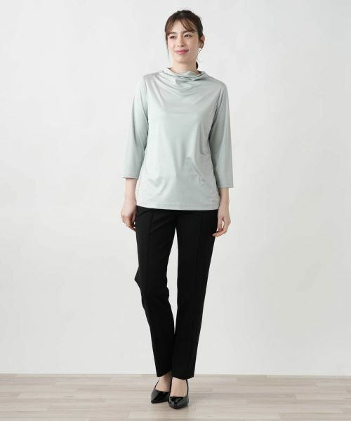 Leilian / レリアン カットソー | ドレープネックカットソー | 詳細4