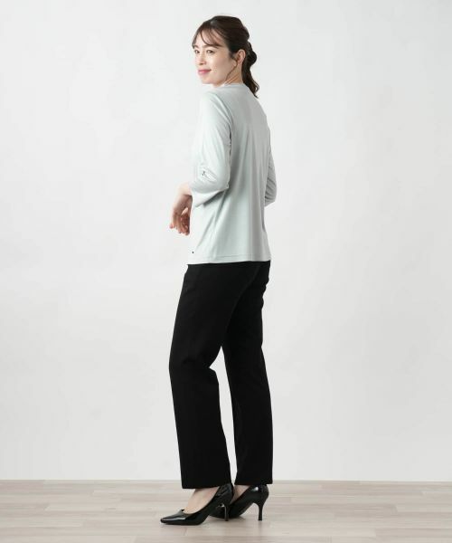 Leilian / レリアン カットソー | ドレープネックカットソー | 詳細5
