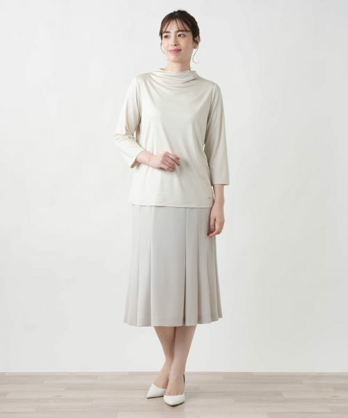 Leilian / レリアン カットソー | ドレープネックカットソー | 詳細7