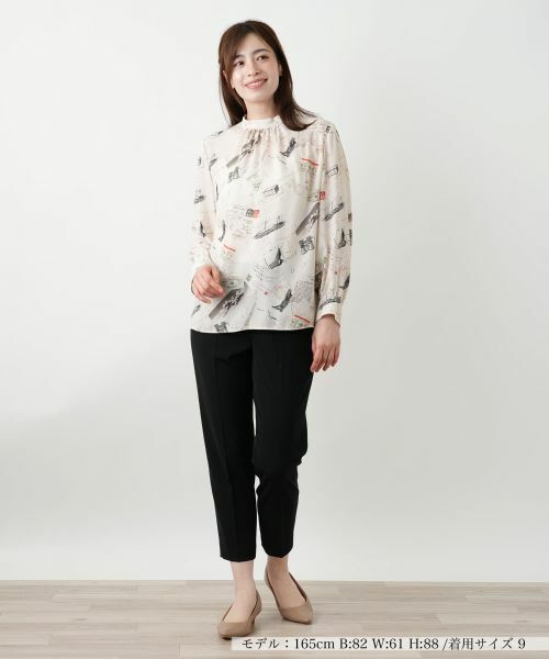 Leilian / レリアン シャツ・ブラウス | プリントボウタイブラウス【Leilian WHITE LABEL】 | 詳細1