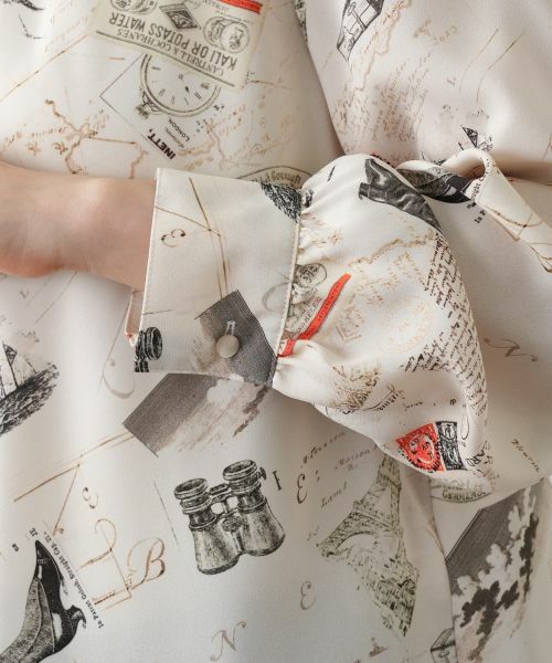 Leilian / レリアン シャツ・ブラウス | プリントボウタイブラウス【Leilian WHITE LABEL】 | 詳細11