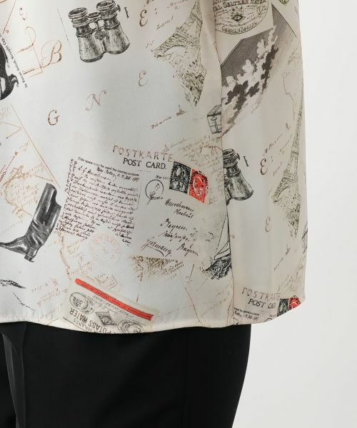 Leilian / レリアン シャツ・ブラウス | プリントボウタイブラウス【Leilian WHITE LABEL】 | 詳細12