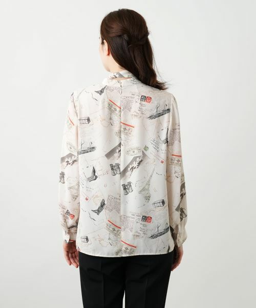 Leilian / レリアン シャツ・ブラウス | プリントボウタイブラウス【Leilian WHITE LABEL】 | 詳細6