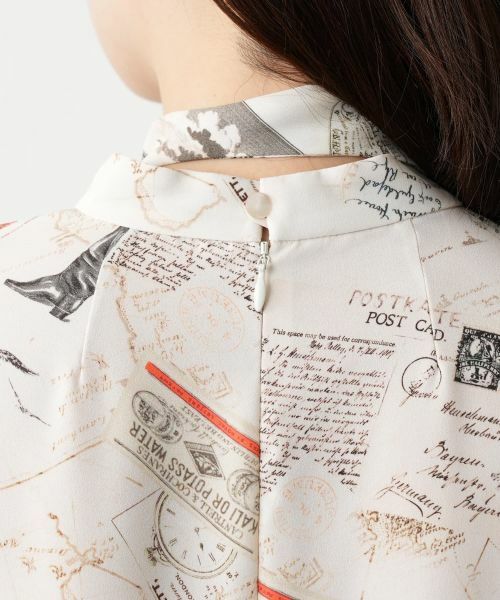 Leilian / レリアン シャツ・ブラウス | プリントボウタイブラウス【Leilian WHITE LABEL】 | 詳細9