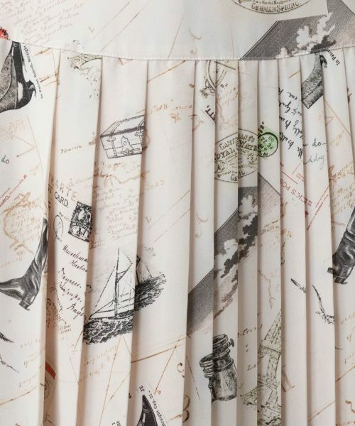 Leilian / レリアン ロング・マキシ丈スカート | プリントプリーツスカート【Leilian WHITE LABEL】 | 詳細10