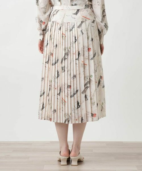 Leilian / レリアン ロング・マキシ丈スカート | プリントプリーツスカート【Leilian WHITE LABEL】 | 詳細6