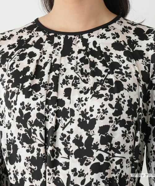 Leilian / レリアン ドレス | プリントフレアワンピース【Leilian WHITE LABEL】 | 詳細11