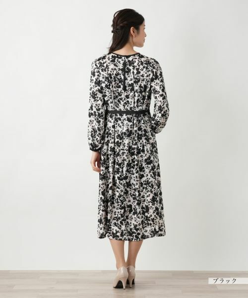 Leilian / レリアン ドレス | プリントフレアワンピース【Leilian WHITE LABEL】 | 詳細6