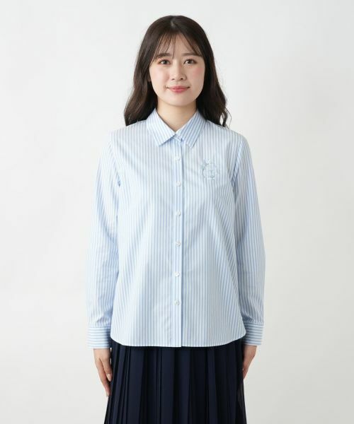 セール】 ストライプシャツ【Leilian WHITE LABEL】 （シャツ
