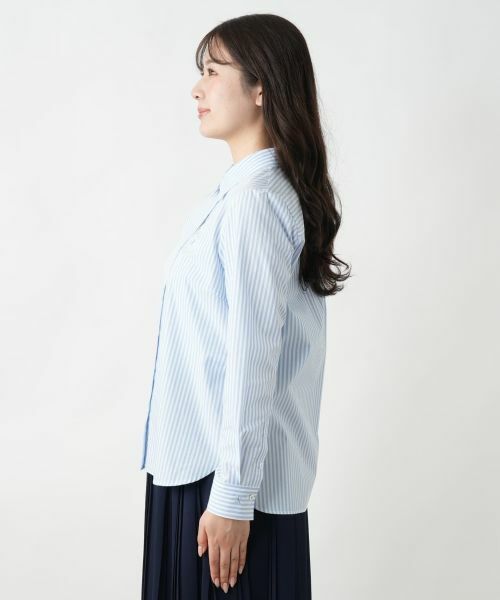 セール】 ストライプシャツ【Leilian WHITE LABEL】 （シャツ