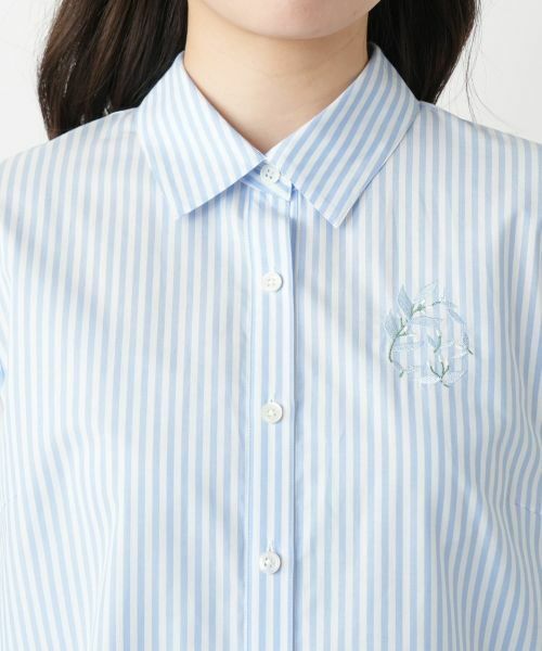Leilian / レリアン シャツ・ブラウス | ストライプシャツ【Leilian WHITE LABEL】 | 詳細13