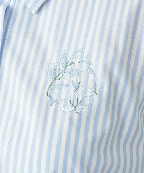 セール】 ストライプシャツ【Leilian WHITE LABEL】 （シャツ