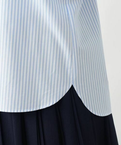 Leilian レリアン　シャツ　オレンジ　ストライプ Leilian レリアン シャツ オレンジ ストライプ - メルカリ