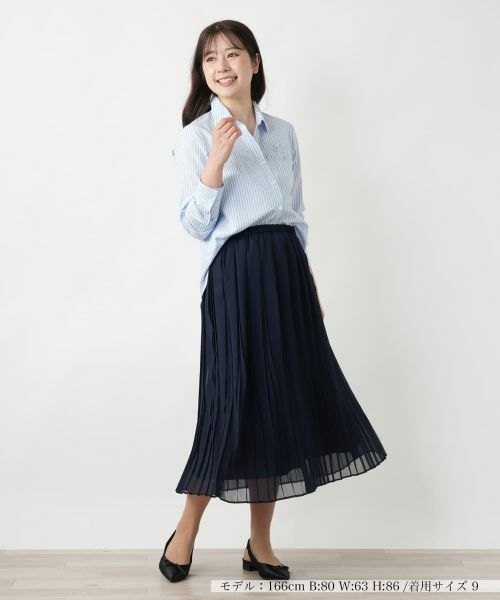 Leilian / レリアン シャツ・ブラウス | ストライプシャツ【Leilian WHITE LABEL】 | 詳細7